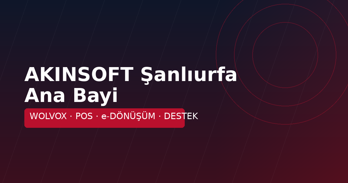 AKINSOFT Şanlıurfa Bilgi Merkezi